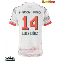 Bayern Munich Luis Diaz #14 Replica Away Shirt Ladies 2025-26 Short Sleeve